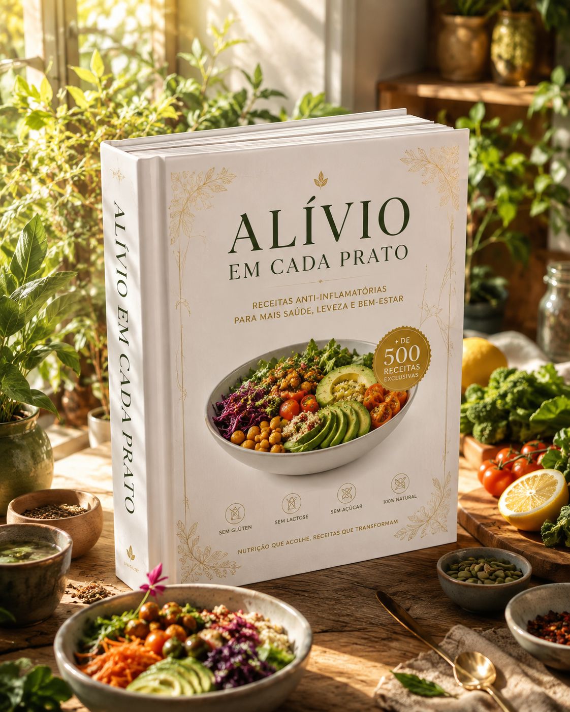 COLEÇÃO ALÍVIO EM CADA PRATO • 15 TOMOS (+600 RECEITAS) • 7 BÔNUS PREMIUM